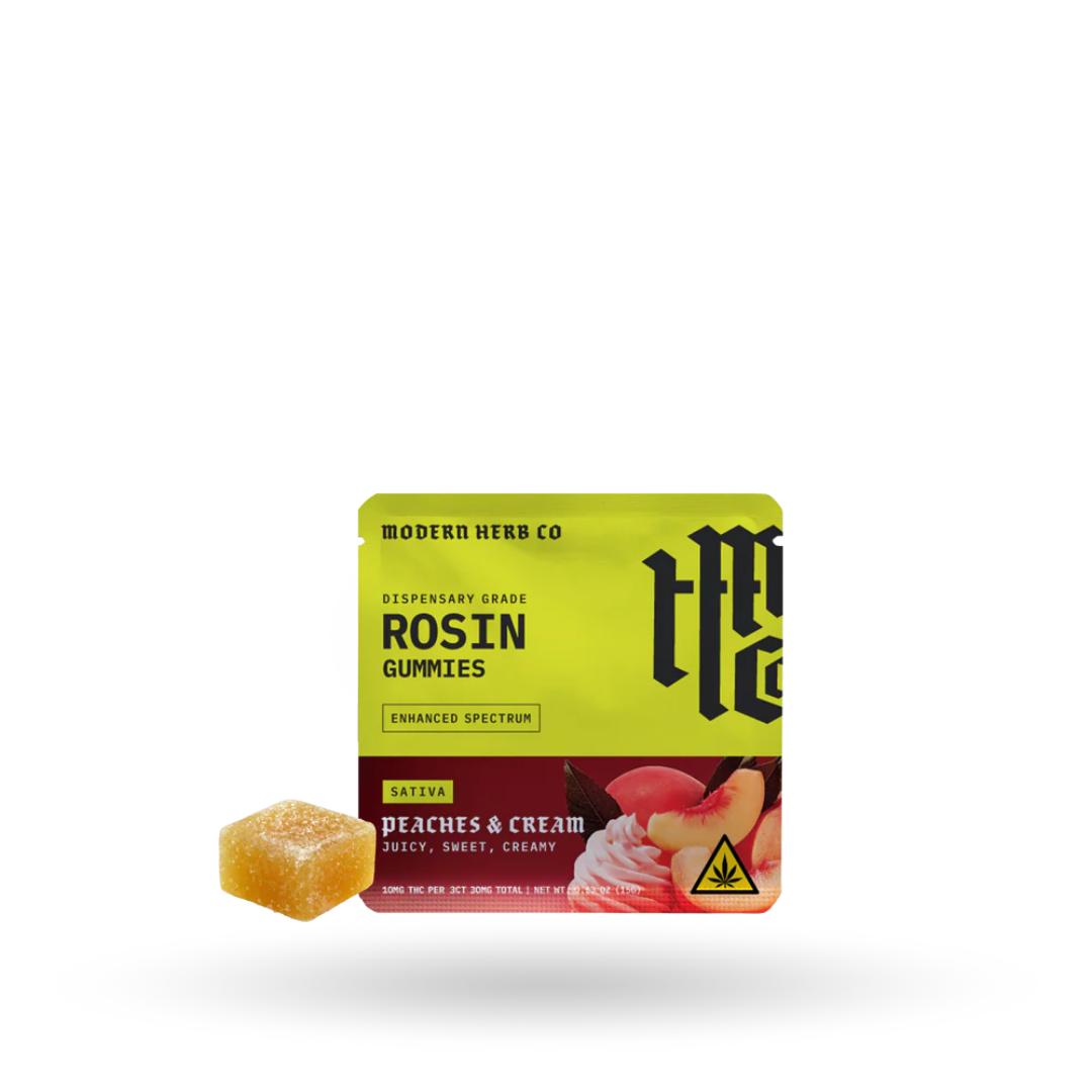 Modern Herb Co | Live Rosin Gummies | 3ct / Sativa / Peaches & Cream
